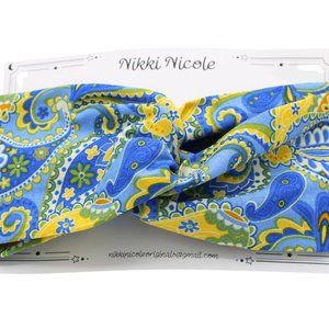 Twist Headband, Paisley Print Bohemian Headband